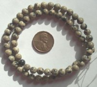 16 inch strand 6mm Dalmatian Jasper Beads